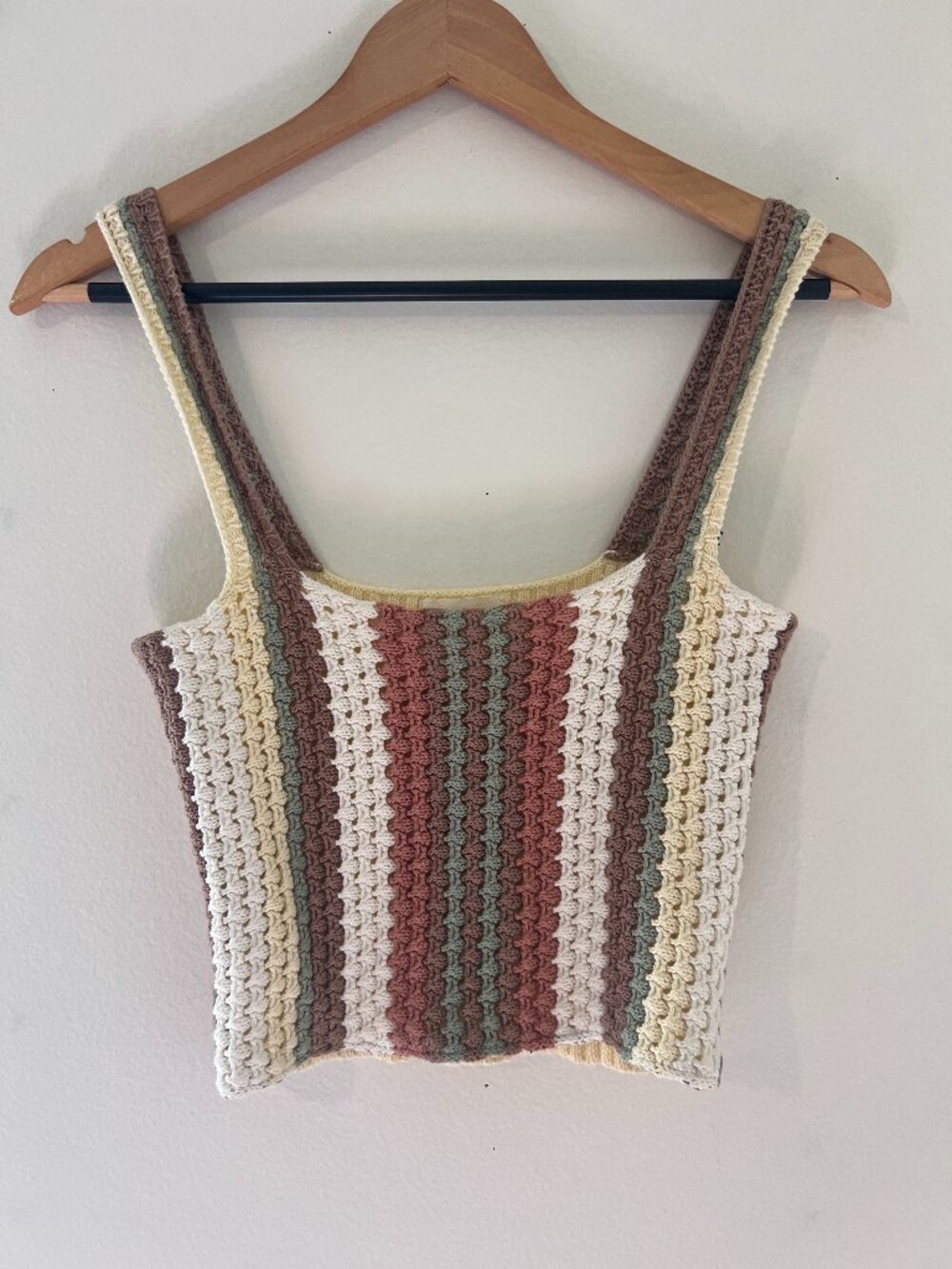 New Promesa Kodie Small crochet tank crop Top